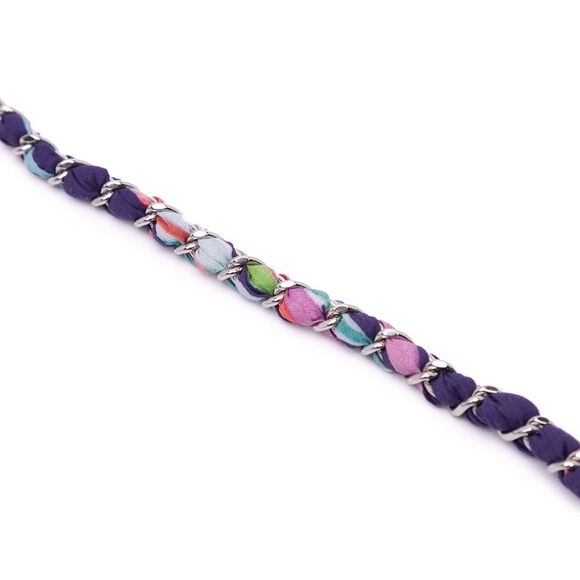 Chanel Cc Quilted Canvas Jungle Jeans Wallet On Chain - Picture 10 of 10